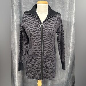 Halston Zip Up Cardigan